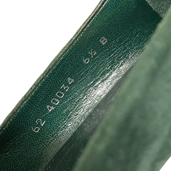 Browns Bravo Browns Suede Slip On Shoes Heels Pumps Green - Picture 7 of 14